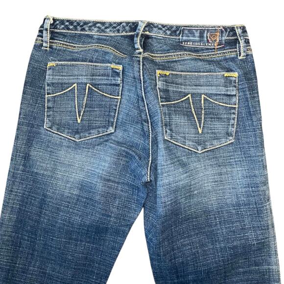Sergio Valente Bootcut Flared Low-Rise Women's Denim Jeans Size 27 - Picture 6 of 6